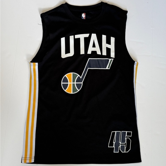 Utah Jazz Donovan Mitchell Mens S Jersey Tank Top Sleeveless NBA black - Picture 5 of 6